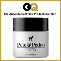 Hair Putty washout by Pete and Pedro showing easy rinse
