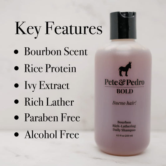 Pete & Pedro Bold rich lather closeup highlights luxurious texture for everyday washing.