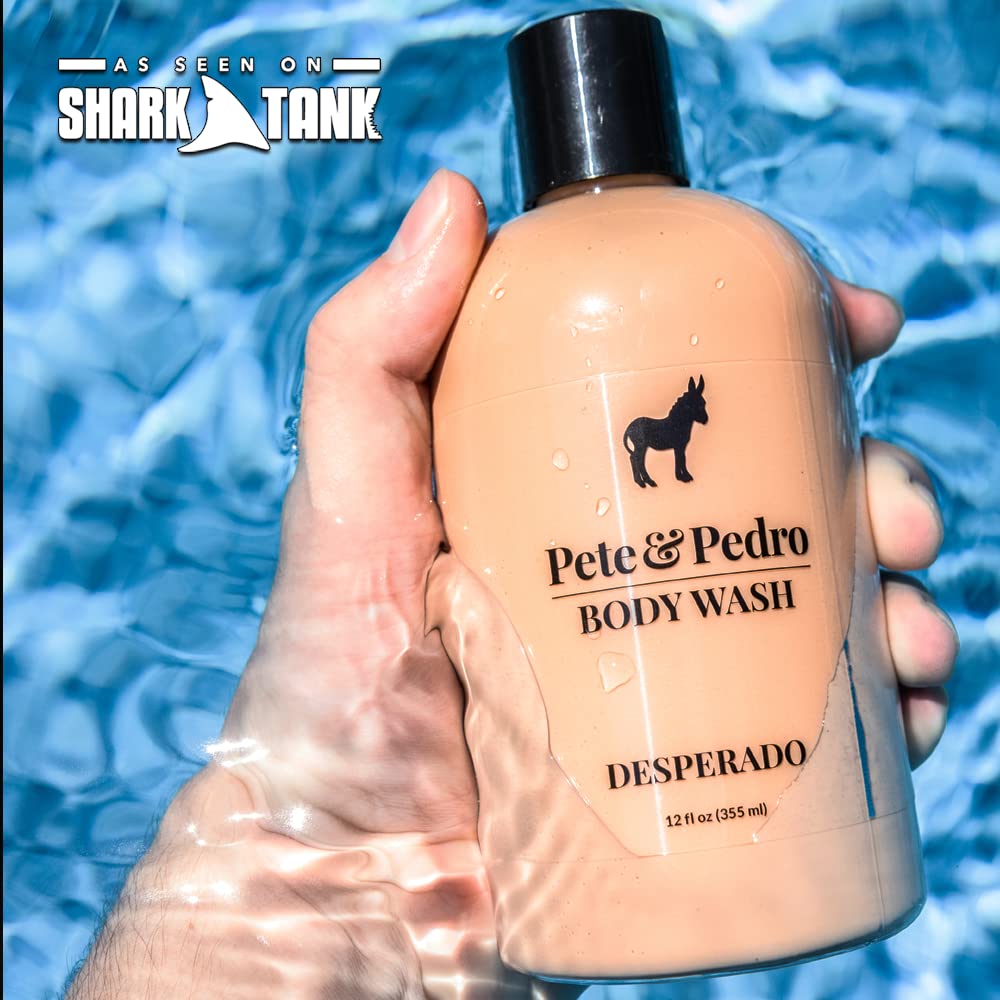 Desperado ingredients panel with glycerin and green tea for hydration.