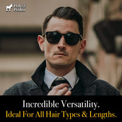 Pete & Pedro Hair Styling Clay matte finish visual for natural look.