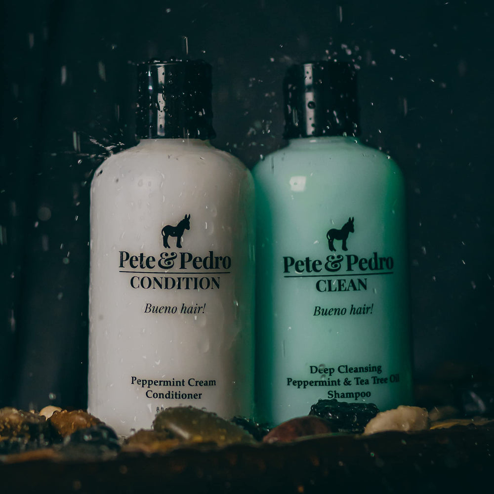 Peppermint aroma emphasized on Peppermint Cream conditioner bottle