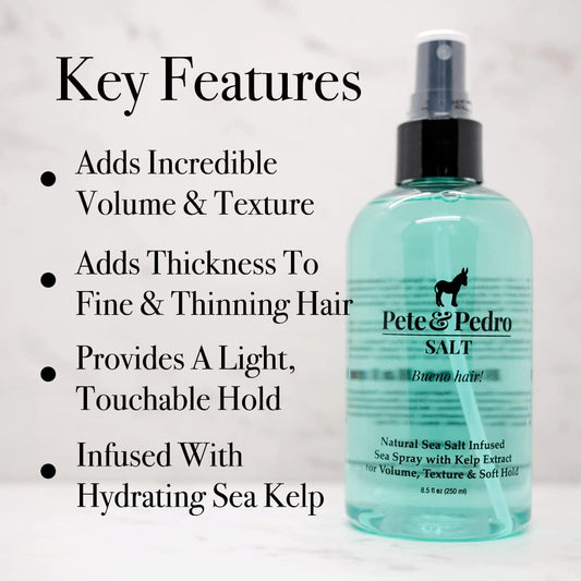 Pete & Pedro SALT spray adds texture for refreshed, beachy styles.