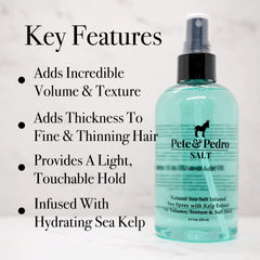 Pete & Pedro SALT spray adds texture for refreshed, beachy styles.