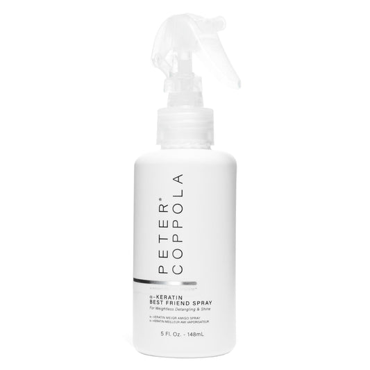 Peter Coppola a-Keratin Best Friend Spray bottle for easy detangling and smoother dry hair.