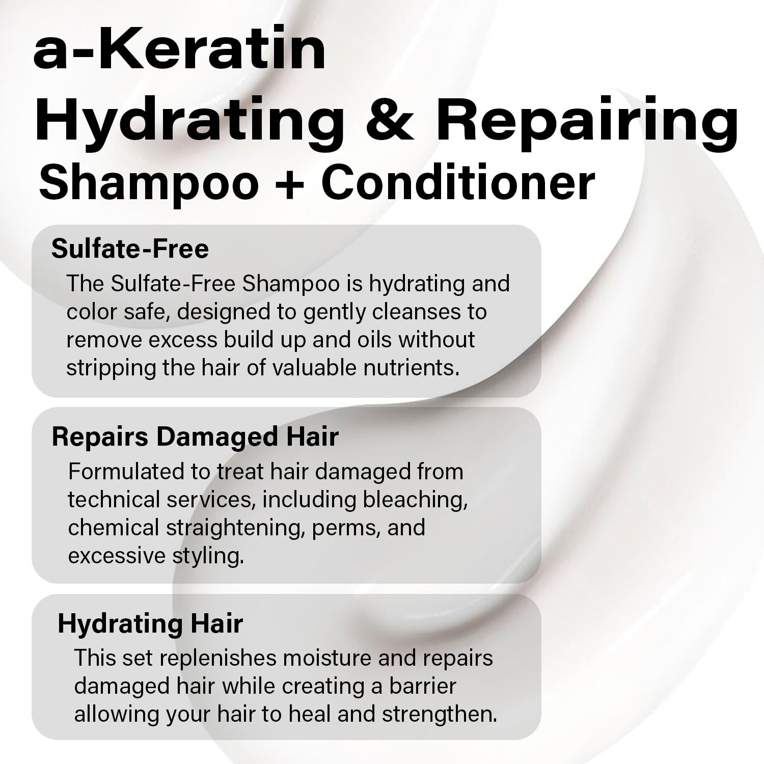 Peter Coppola a-Keratin hydrating shampoo lather close-up suggests rich cleansing.