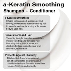 Closeup of Peter Coppola a-Keratin smoothing shampoo with argan oil benefits