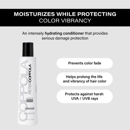 Color-treated hair looks vibrant after Peter Coppola Color Control Conditioner