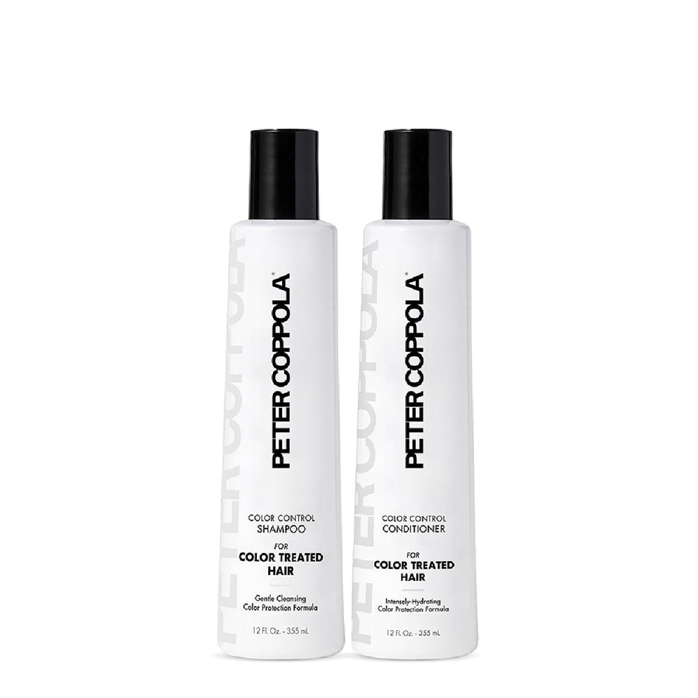 PETER COPPOLA Color Control shampoo bottle shows color-safe cleansing benefits