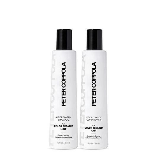 PETER COPPOLA Color Control shampoo bottle shows color-safe cleansing benefits