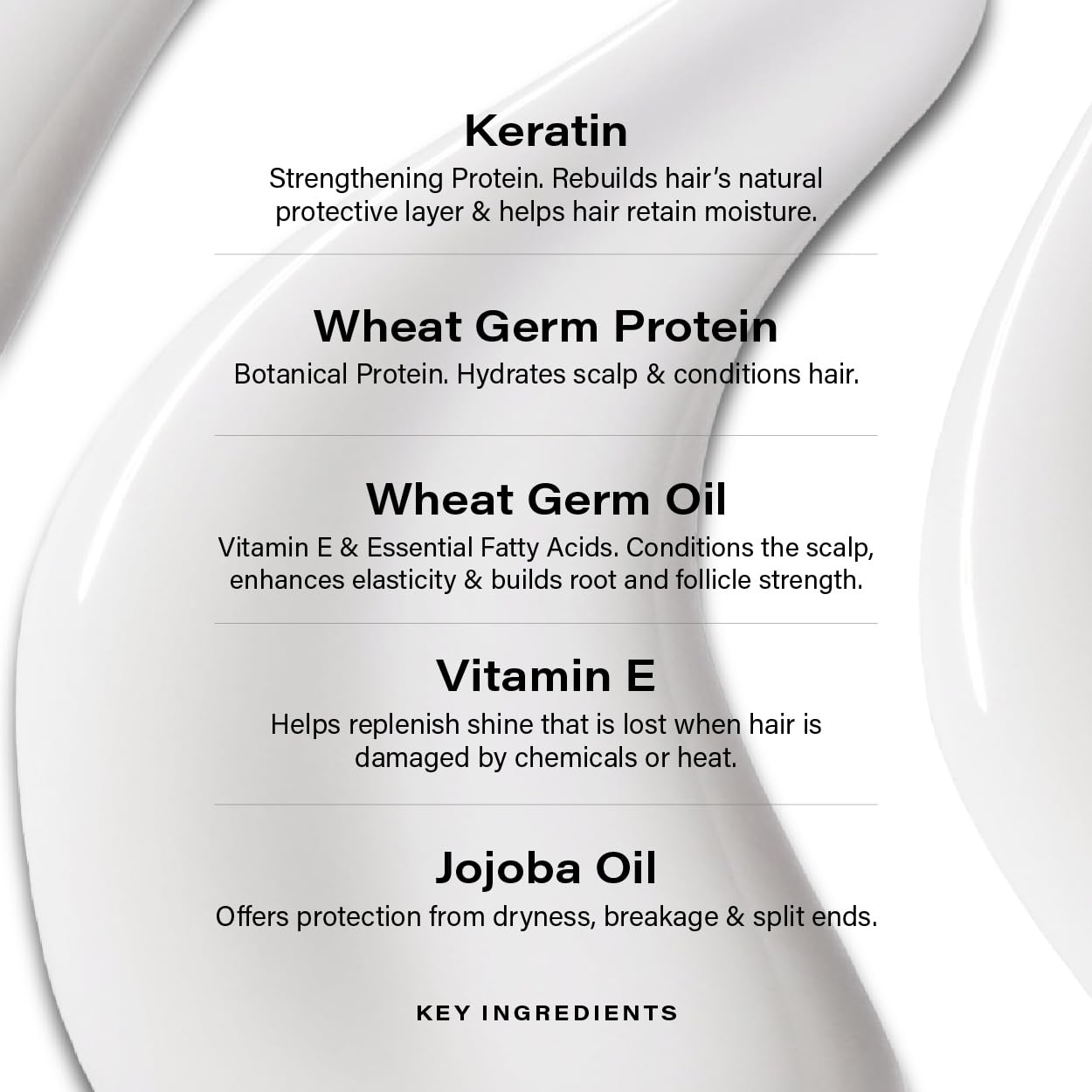 PETER COPPOLA Total Repair Shampoo close-up highlighting keratin and ceramides for strength