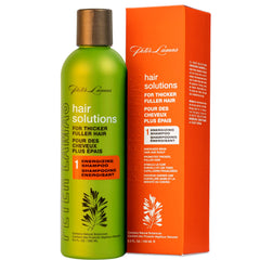Peter Lamas Biotin Shampoo bottle with pump, promoting daily hair care and fuller-looking strands