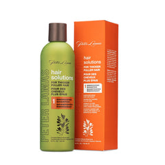 Peter Lamas vegan shampoo packaging emphasizes color-safe and dandruff-friendly formula
