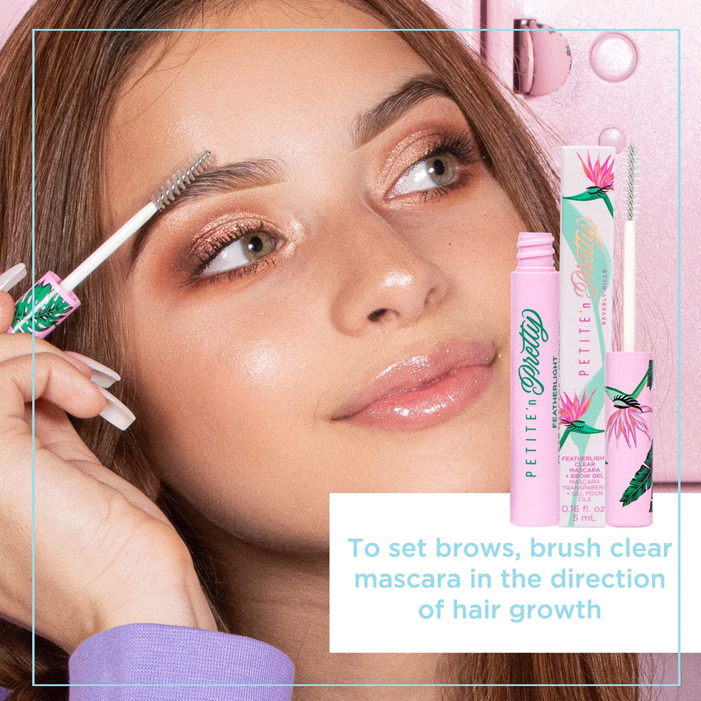 Petite 'N Pretty featherlight clear mascara lash application for separated lashes.