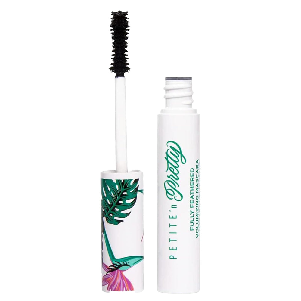 Petite 'N Pretty Fully Feathered mascara brush closeup for precise lash volume.