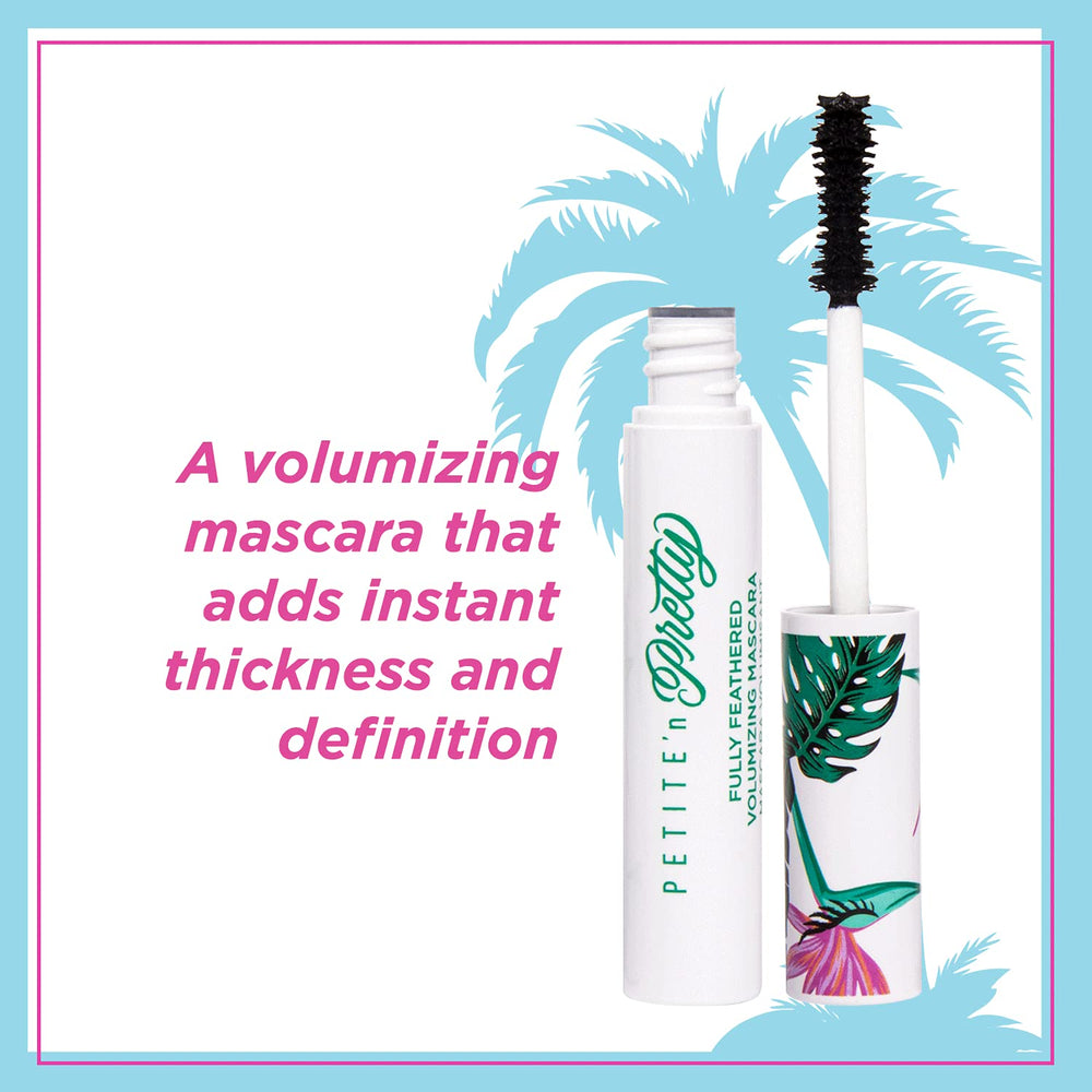Petite 'N Pretty Fully Feathered mascara lash definition closeup shows natural separation.