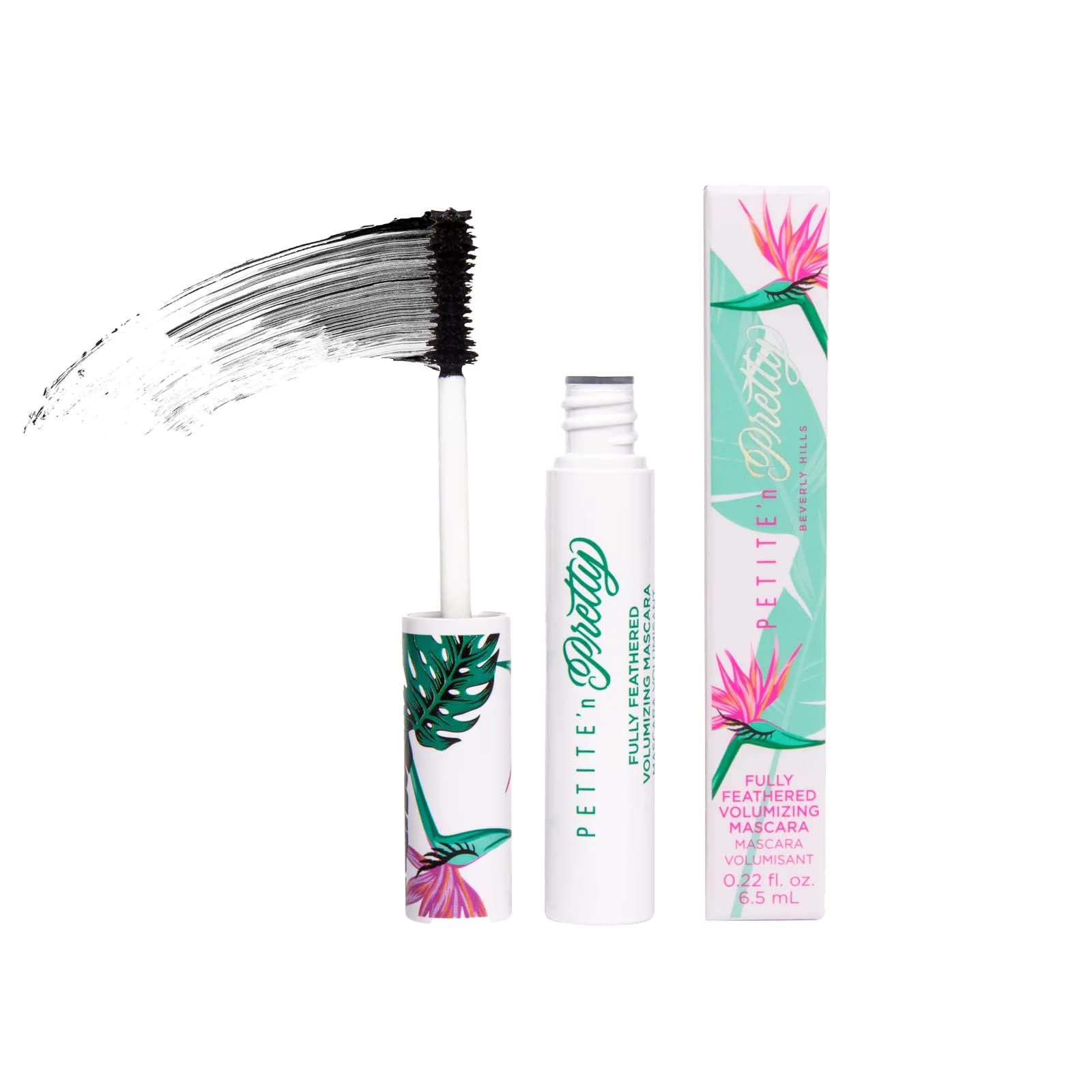 Petite 'N Pretty Fully Feathered mascara safe for sensitive skin on the go.