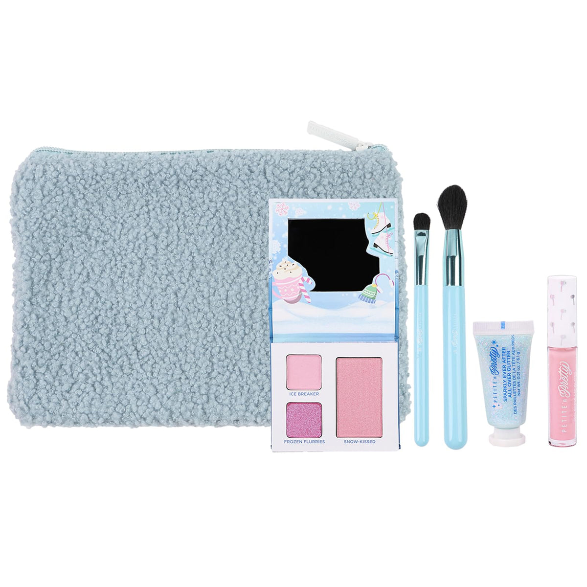 Petite 'N Pretty Sparkle Storm palette close-up for playful eye and cheek looks.