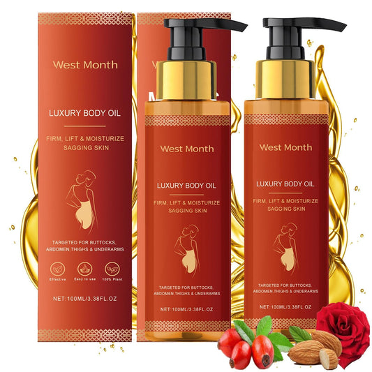 pewatul Body Firming Oil bottle for full-body hydration and firming care.