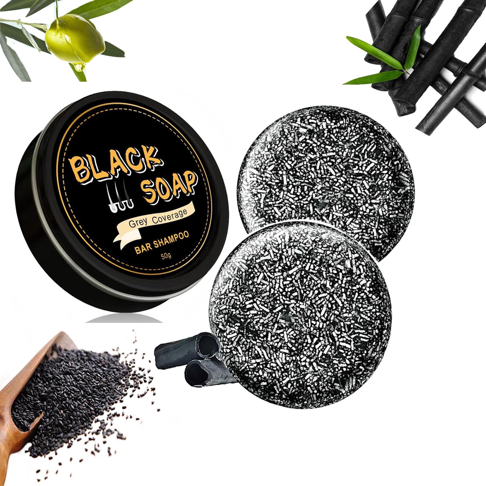 pewatul gray hair reverse bar soap pack compact set for color restoration on the go