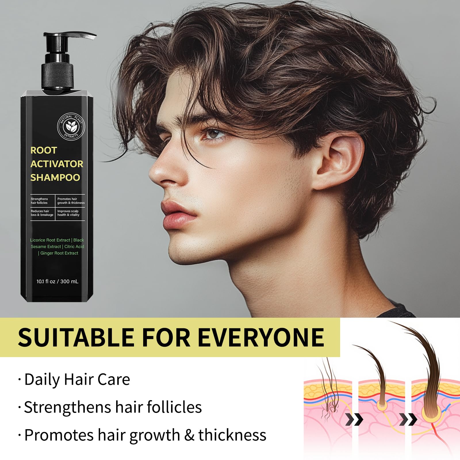 Natural extracts in Pewatul Sparstan Root Activator Shampoo nourish the scalp