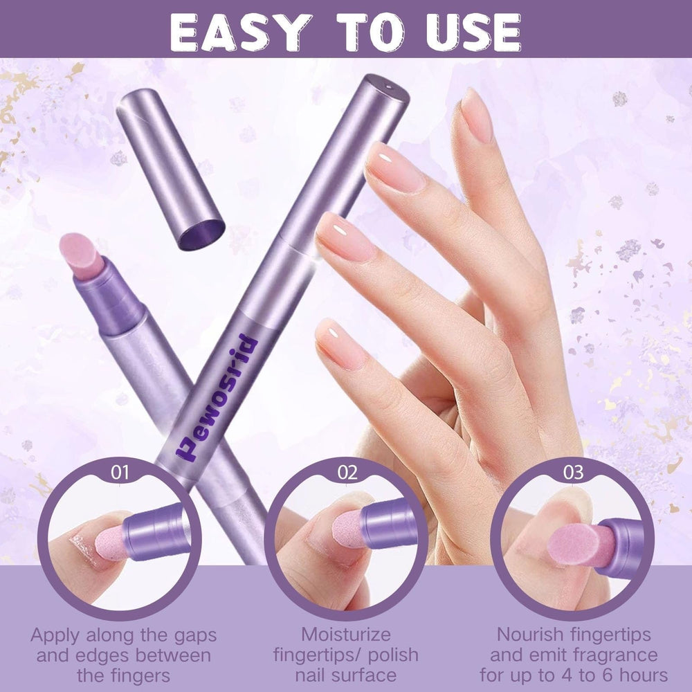 Pewosrid cuticle oil pen uses sunflower and jojoba oils to condition