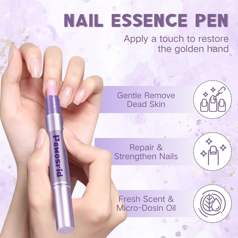Pewosrid cuticle pen with ceramic-tip precision for safe cuticle pushing
