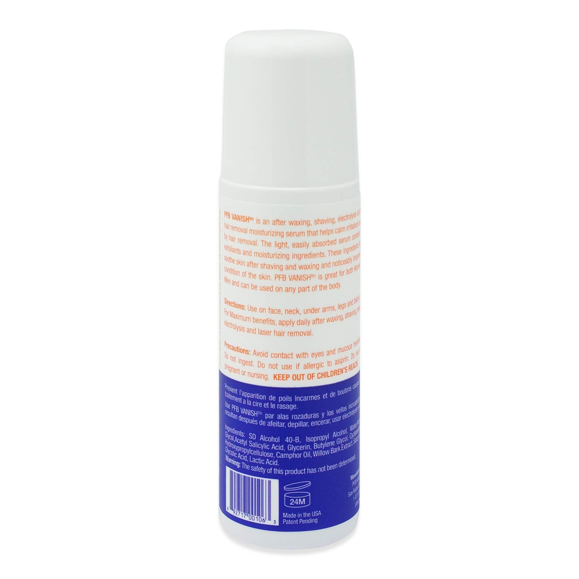 PFB Vanish cooling gel texture close-up highlights refreshing skin comfort