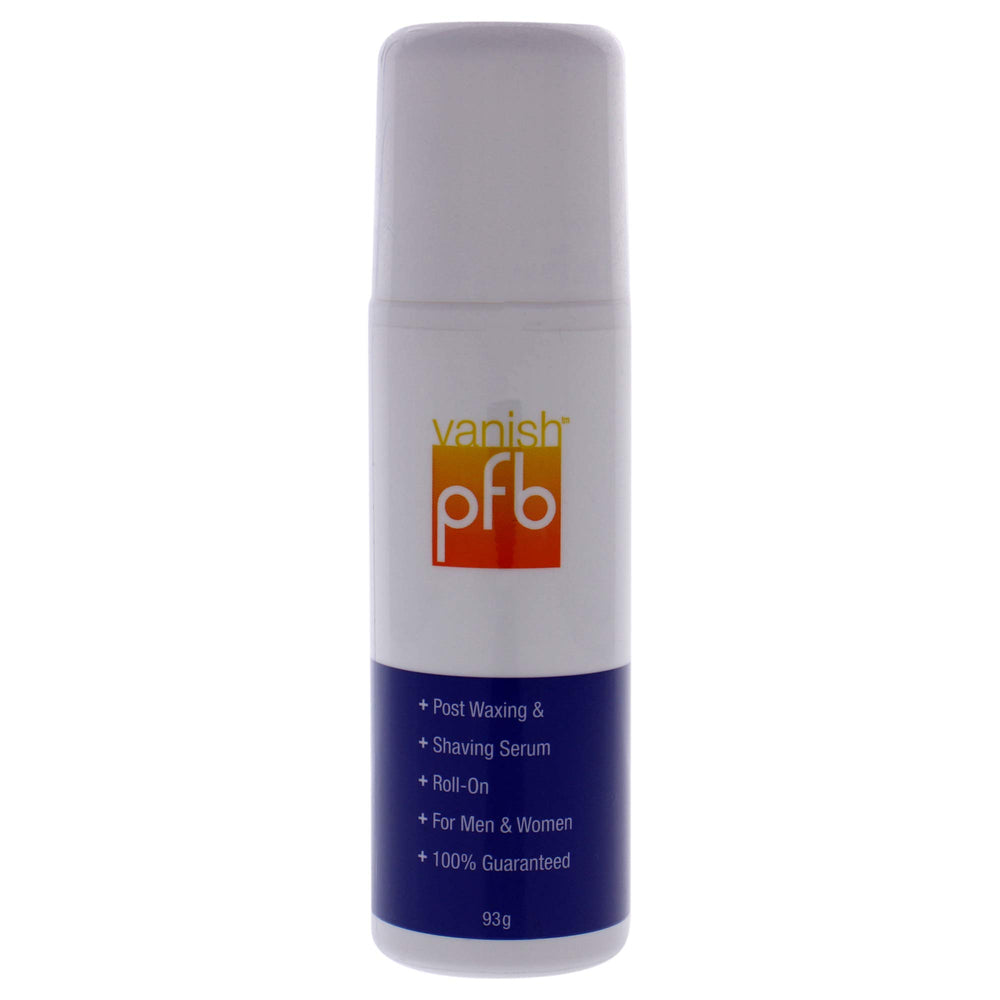 PFB Vanish Razor Bump Stopper roll-on bottle showing cooling relief after shaving