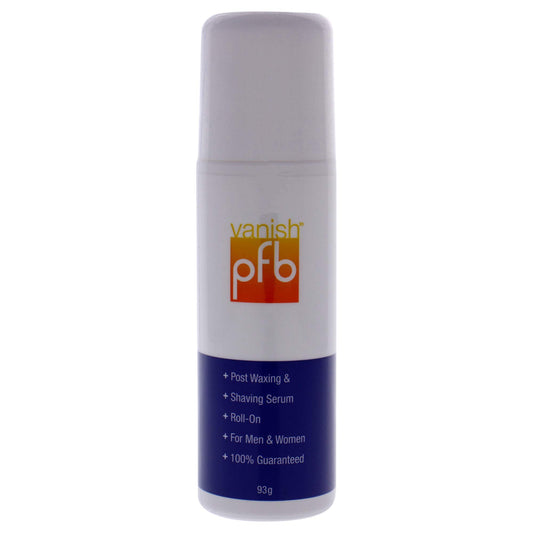 PFB Vanish Razor Bump Stopper roll-on bottle showing cooling relief after shaving