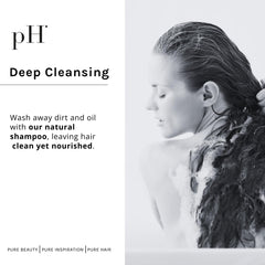 pH PURE HAIR oriental fragrance notes close-up for lasting scent.