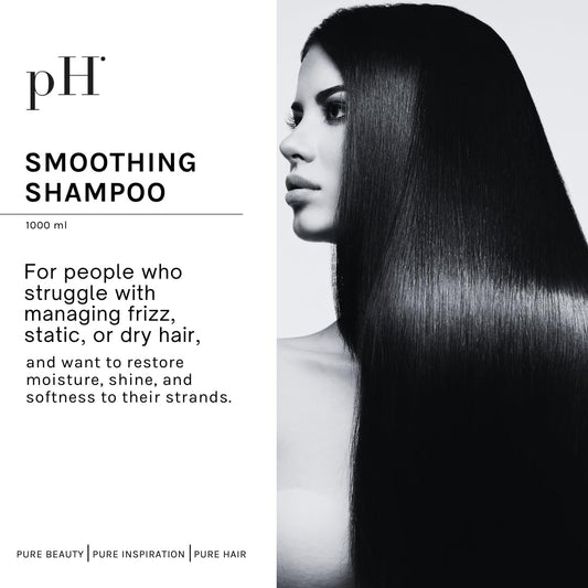 pH PURE HAIR Smooth Perfect shampoo with pump for easy daily use.