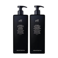 pH PURE HAIR Smooth Perfect Shampoo bottle front showing frizz control for sleek hair.