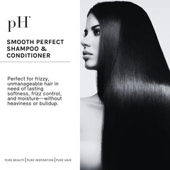 pH PURE HAIR smoothing duo after shower for smooth, manageable curls