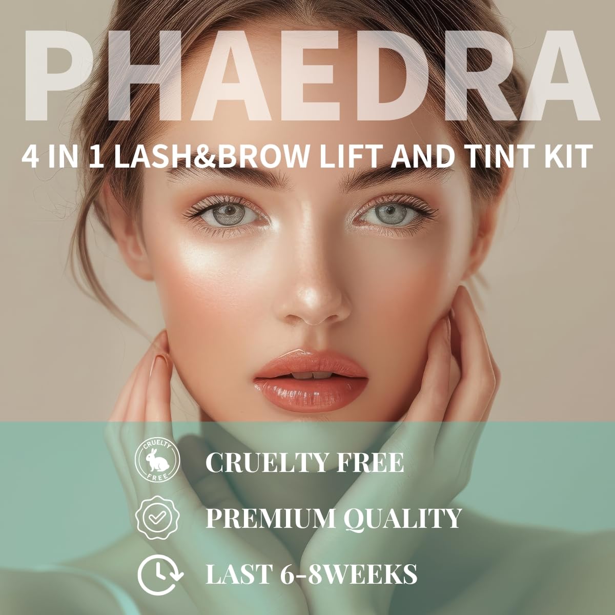 Phaedra application tools in the kit for precise at home lash lift and brow lamination