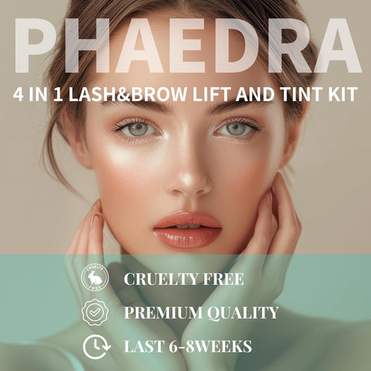 Phaedra application tools in the kit for precise at home lash lift and brow lamination