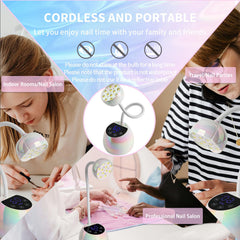 PHAIN compact nail lamp fits on desks and vanities.
