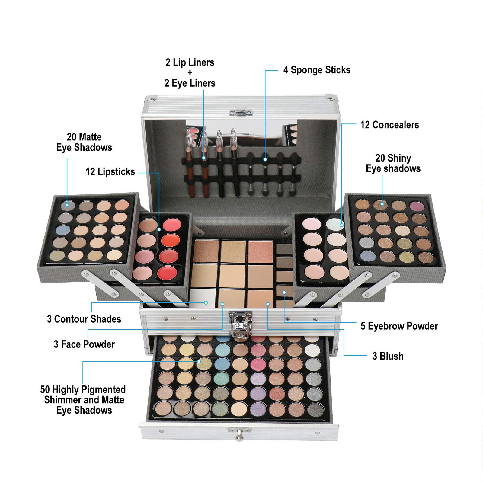 PhantomSky brow powder compact for natural, defined arches