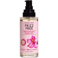 PHARM TO TABLE Frizz Free Smoothing Hair Oil bottle pour for quick application and frizz control