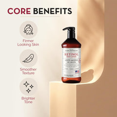 PHARM TO TABLE Rosen Apothecary anti-aging lotion in hand for quick daily nourishment.