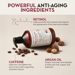 PHARM TO TABLE Rosen Apothecary retinol lotion application swirl demonstrates quick absorption.