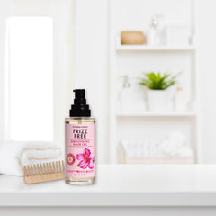 PHARM TO TABLE Frizz Free Smoothing Hair Oil delivers silky shine and stronger strands