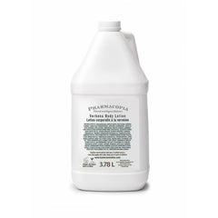 Pharmacopia Hotel Verbena body lotion bottle for daily hydration and aroma.