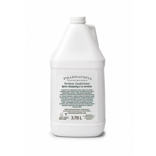 Pharmacopia Hotel Verbena Conditioner bottle offering aromatic hydration for soft, manageable hair