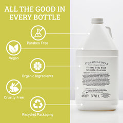 Pharmacopia Hotel Verbena foamy lather, refreshing cleansing experience.