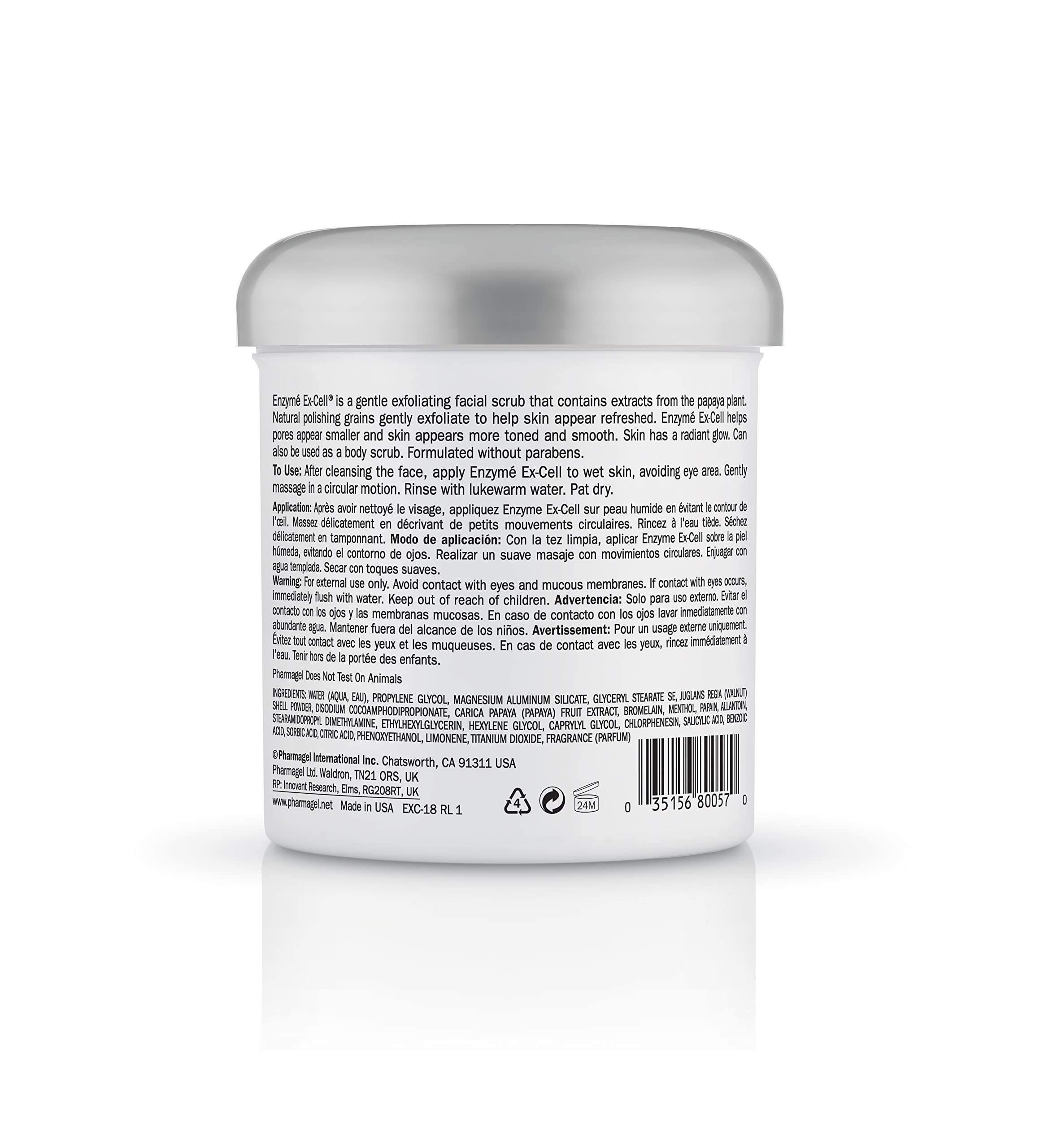 Pharmagel Enzyme Ex-Cell papaya enzymes deliver gentle exfoliation for radiant skin.