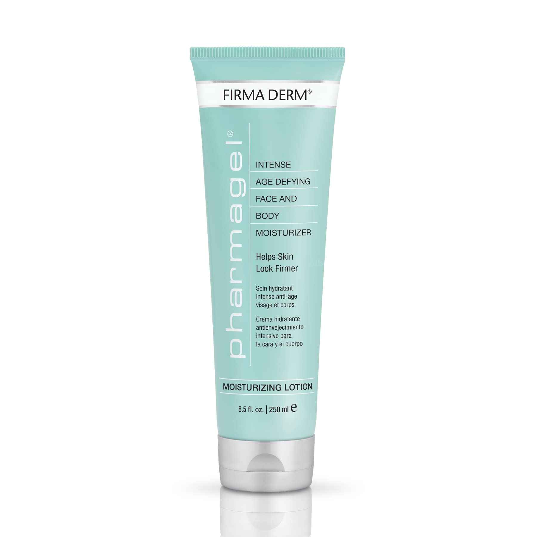 Pharmagel Firma Derm anti-aging lotion bottle for face and body with lightweight hydration.