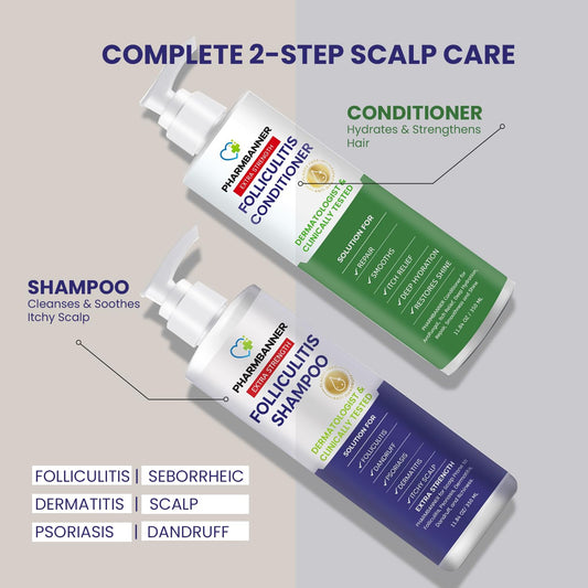 PHARMBANNER Argan Oil Conditioner bottle provides deep hydration and improved hair texture