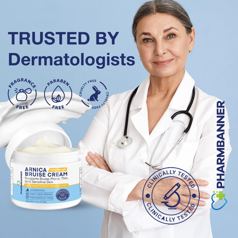 PHARMBANNER packaging emphasizes premium quality and clinical roots.
