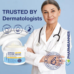 PHARMBANNER packaging emphasizes premium quality and clinical roots.