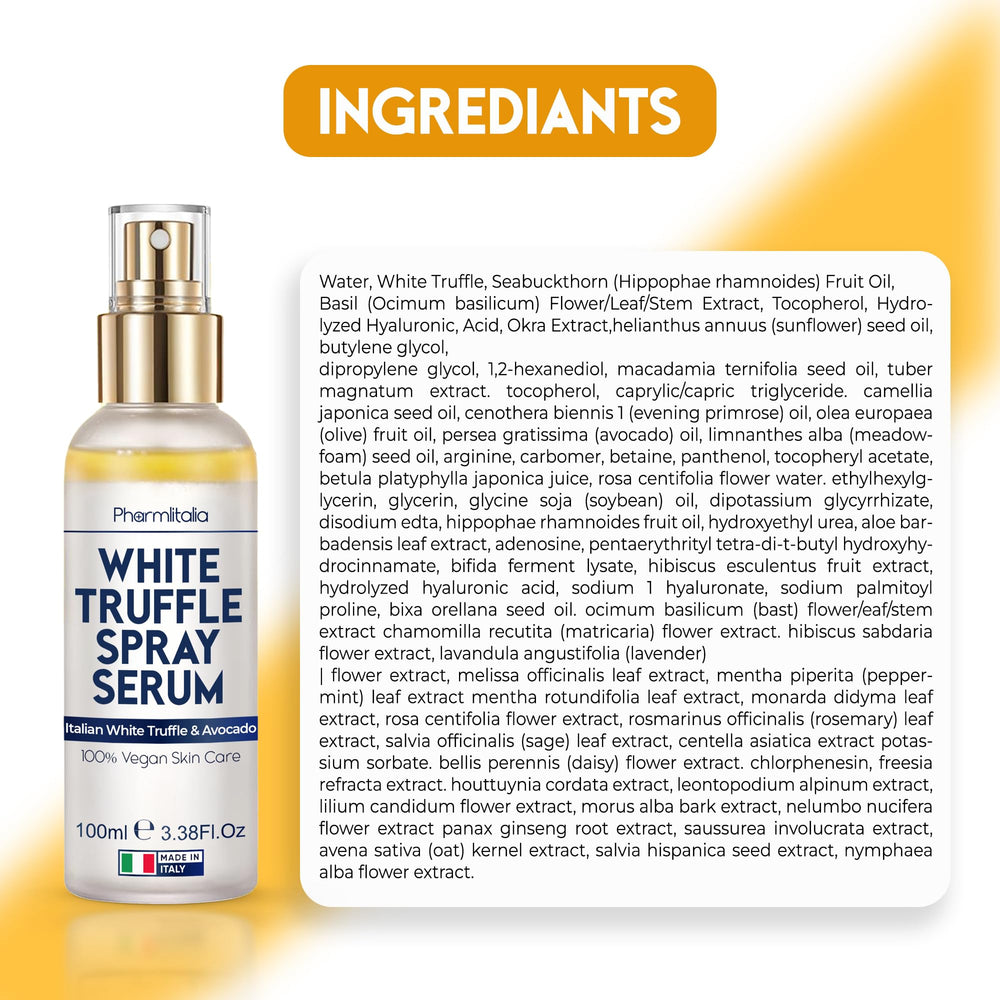 Pharmlitalia 3.38 oz size displayed beside bottle for travel-friendly convenience.